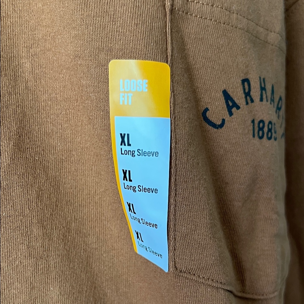 Carhartt Men's Heavyweight Longhorn Graphic T-shirt in Brown 🆕 - Picture 3 of 6